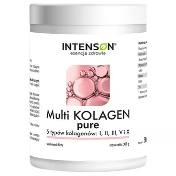 Multi Collagen Pure 5 видов коллагена пищевая добавка 300 г Intenson