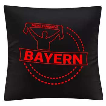 Multifanshop Наволочка - Bayern - My Fan Curve, черная, один размер