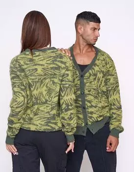 Multiply Apparel - Concrete - Кардиган в цвете четырехлистного клевера