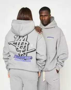 Multiply Apparel - Unity - Толстовка свободного кроя в цвете Ultimate Grey