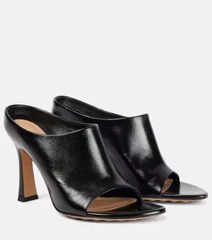 Мулы Rana из кожи Bottega Veneta, черный