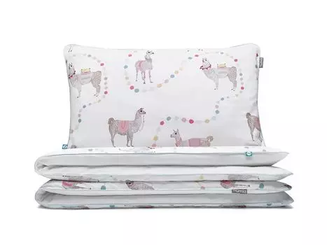 МУМЛА - комплект постельного белья 100х135 см 100% хлопок, комплект постельного белья из 2 предметов - 1 пододеяльник + 1 наволочка 60х40 см на молнии, сертификат Oeko-Tex MUMLA, белый