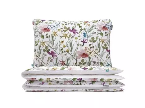 МУМЛА - комплект постельного белья 135х200 см 100% хлопок, комплект постельного белья из 2 предметов - 1 пододеяльник + 1 наволочка 80х80 см на молнии, сертификат Oeko-Tex MUMLA