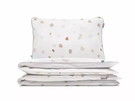 МУМЛА - комплект постельного белья 140х200 см 100% хлопок, комплект постельного белья из 2 предметов - 1 пододеяльник + 1 наволочка 60х50 см на молнии, сертификат Oeko-Tex MUMLA, белый