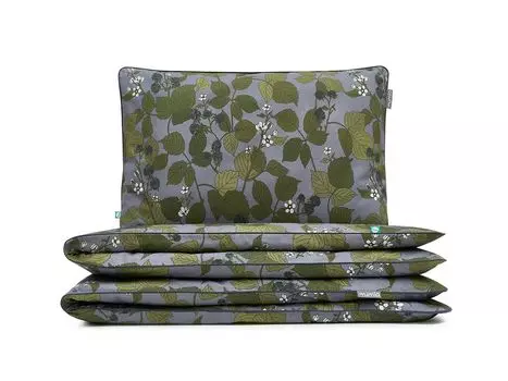 МУМЛА - комплект постельного белья 140х200 см 100% хлопок, комплект постельного белья из 2 предметов - 1 пододеяльник + 1 наволочка 80х70 см на молнии, сертификат Oeko-Tex MUMLA, светло-синий