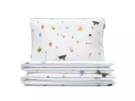 МУМЛА - комплект постельного белья 140х200 см 100% хлопок, комплект постельного белья из 2 предметов - 1 пододеяльник + 1 наволочка 80х70 см на молнии, сертификат Oeko-Tex MUMLA, белый