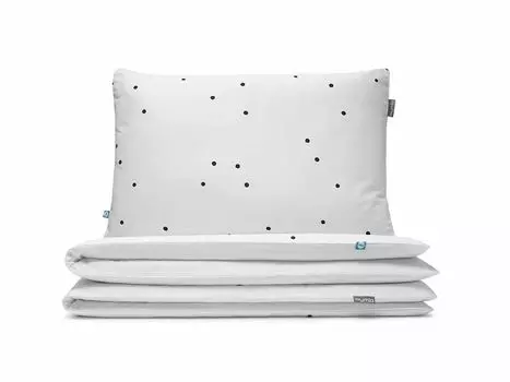 МУМЛА - комплект постельного белья 160х200 см, 100% хлопок, комплект постельного белья из 3 предметов - 1 пододеяльник + 2 наволочки 80х70 см на молнии, сертификат Oeko-Tex MUMLA, белый