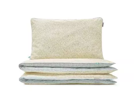 МУМЛА - комплект постельного белья 200х200 см 100% хлопок, комплект постельного белья из 3 предметов - 1 пододеяльник + 2 наволочки 80х70 см на молнии, сертификат Oeko-Tex MUMLA, светло-синий