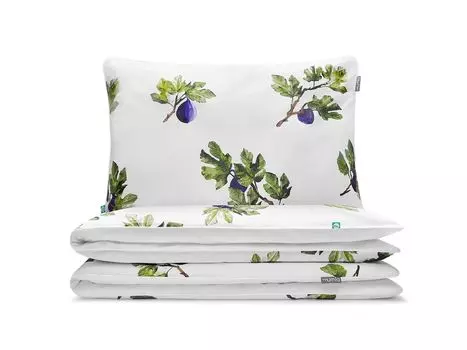 МУМЛА - комплект постельного белья 200х200 см 100% хлопок, комплект постельного белья из 3 предметов - 1 пододеяльник + 2 наволочки 80х70 см на молнии, сертификат Oeko-Tex MUMLA, зеленый