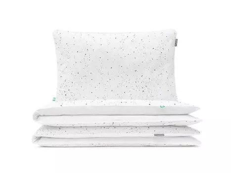 МУМЛА - комплект постельного белья 200х200 см 100% хлопок, комплект постельного белья из 3 предметов - 1 пододеяльник + 2 наволочки 80х70 см на молнии, сертификат Oeko-Tex MUMLA, белый