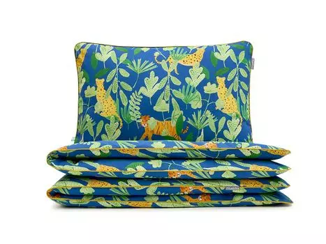 МУМЛА - комплект постельного белья 90х120 см 100% хлопок, комплект постельного белья из 2 предметов - 1 пододеяльник + 1 наволочка 60х40 см на молнии, сертификат Oeko-Tex MUMLA