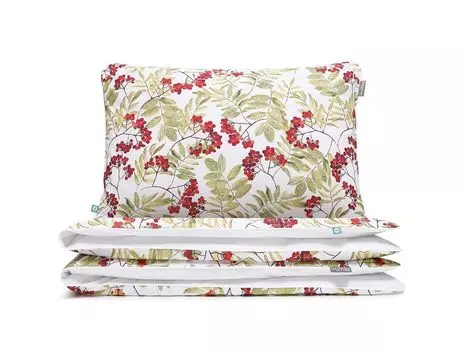 МУМЛА - комплект постельного белья 90х120 см 100% хлопок, комплект постельного белья из 2 предметов - 1 пододеяльник + 1 наволочка 60х40 см на молнии, сертификат Oeko-Tex MUMLA, красный