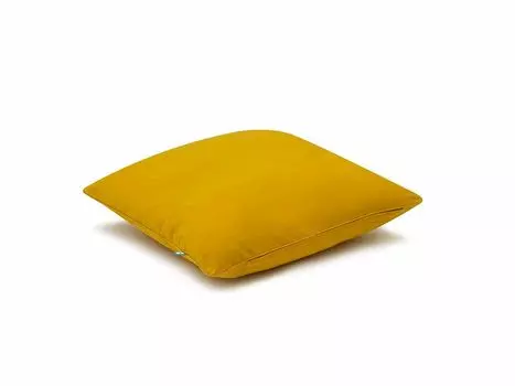 МУМЛА - наволочка 40 х 60 см, 1 шт. 100% хлопок 120 г/м2, наволочки с сертификатом ko Tex, двусторонние, со потайной молнией, гладкие, мягкие, дышащие MUMLA, желтый