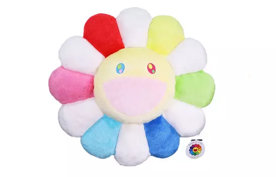 Murakami Takashi Takashi Murakami Pillow, Версия с сине-желтым лицом
