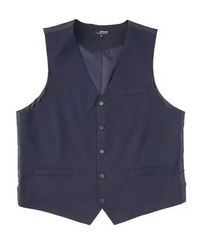 Murano Большой и высокий гардероб Essentials Костюм Раздельный твиловый жилет, синий