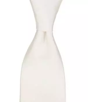 Мурано Узкий 3 Шелковый галстук Murano, белый