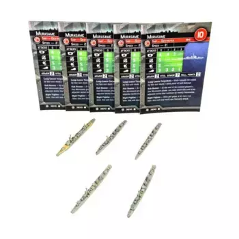 Мурасаме (С) x5, Axis & Allies - Collectible Miniatures Game - War at Sea - Condition Zebra Singles