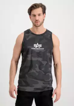 Muscleshirt Alpha Industries " Alpha Industries Мужчины - Базовый камуфляж для танков", черный