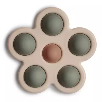 Mushie, Kwiatek Press Toy Сушеный тимьян/натуральный/сыпучий песок