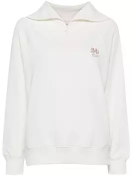 Musium Div. толстовка с воротником на молнии, белый