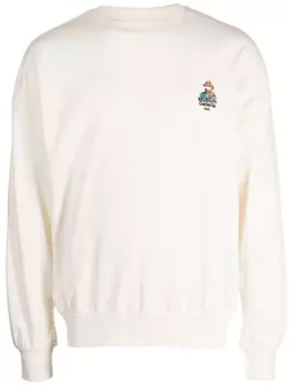 Musium Div. толстовка с вышитым логотипом, белый