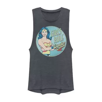 Мускулистая футболка DC Comics "Чудо-женщина" для юниоров "Girls Rule" Licensed Character
