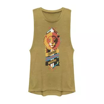 Мускулистая футболка «Гарри Поттер Гриффиндор» для юниоров «Мужество, решимость, храбрость» Harry Potter