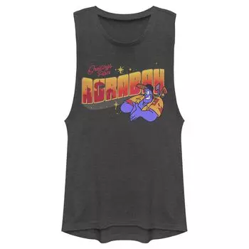 Мускулистая майка для юниоров Disney Aladdin Genie, открытка с открыткой из Аграбы Licensed Character