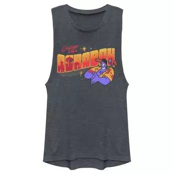 Мускулистая майка для юниоров Disney Aladdin Genie, открытка с открыткой из Аграбы Licensed Character