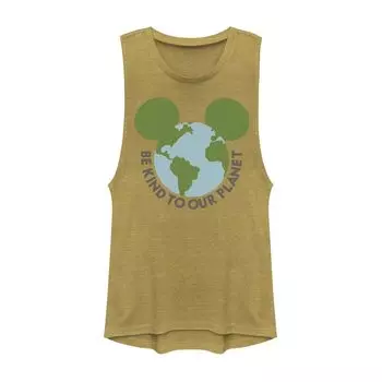 Мускулистая майка «Микки и друзья» Disney's Be Kind To Our Planet Globe Licensed Character
