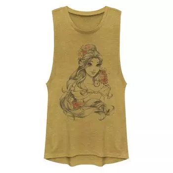 Мускулистая майка с цветочным принтом для юниоров Disney's Beauty and the Beast Beauty Disney