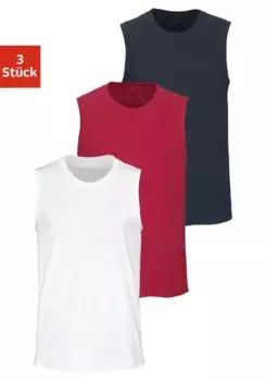 Мускулистая рубашка H.I.S с круглым вырезом, белый