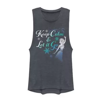 Мускулистый танк «Холодное сердце Эльзы» для юниоров «Keep Calm & Let It Go» Licensed Character