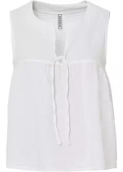 Муслиновая блузка-топ Rainbow, белый