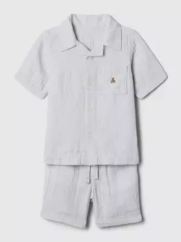 Муслиновая пижама Gap, серый