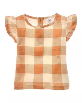 Муслиновая рубашка Greta с развевающимися рукавами из цветного органического материала Colored Organics, коричневый