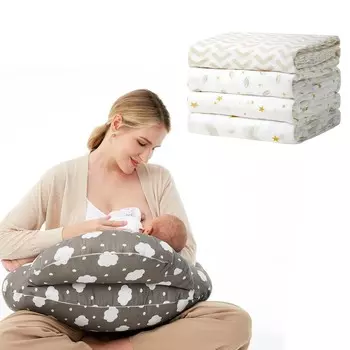 Муслиновое одеяло и подушка для кормления Momcozy для грудного вскармливания