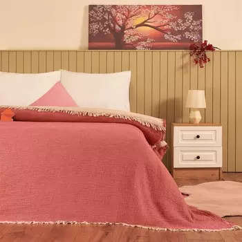 Муслиновое односпальное покрывало Nuvomon - Плитка