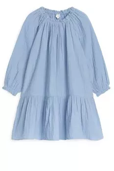 Муслиновое платье Arket, синий
