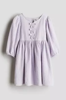 Муслиновое платье H&M, фиолетовый