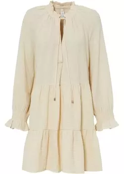 Муслиновое платье Rainbow, бежевый