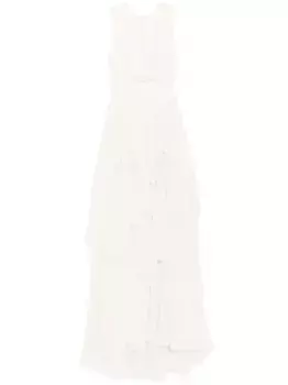 Муслиновое платье Saiid Kobeisy, нейтральный