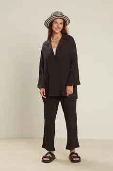 Муслиновые брюки антрацит Manuka