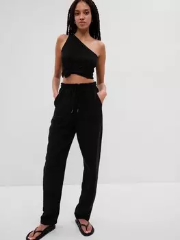 Муслиновые брюки Gap, черный