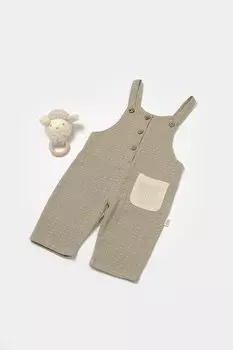 Муслиновые тапочки BabyCosy Organic Wear, зеленый