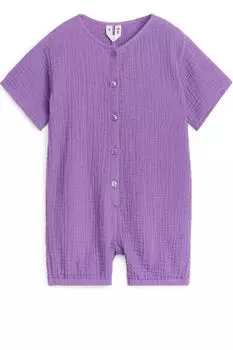 Муслиновый комбинезон Arket, фиолетовый