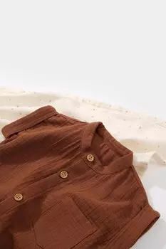 Муслиновый комбинезон без рукавов BabyCosy Organic Wear