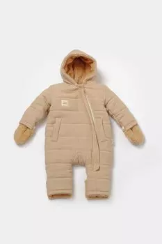 Муслиновый комбинезон космонавта BabyCosy Organic Wear, темно-бежевый