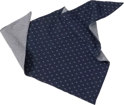 Муслиновый шарф с якорным узором и полосками синий ок. 95 х 47 см 1 шт. ALANA