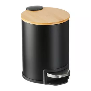 Мусорное ведро для ванной комнаты Relaxdays, черный